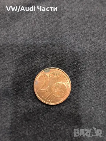 Монета 2 евро цента Франция 1999г., снимка 2 - Нумизматика и бонистика - 49453773