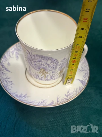 Руски порцелан ЛФЗ “Ломоносов”-чаши за кафе, снимка 5 - Антикварни и старинни предмети - 50717158