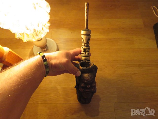 Доста стара антична Лула, използвана от вождовете при церемонии колекционерска лула колекция, снимка 2 - Антикварни и старинни предмети - 41938174