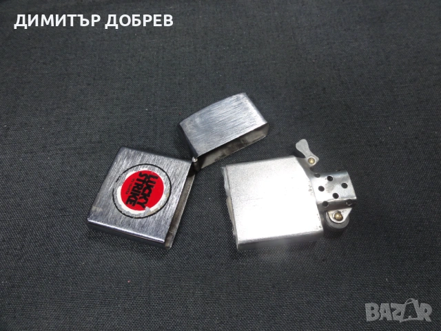 СТАРА РЕТРО РЕКЛАМНА БЕНЗИНОВА ЗАПАЛКА LUCKY STRIKE, снимка 6 - Антикварни и старинни предмети - 53280637