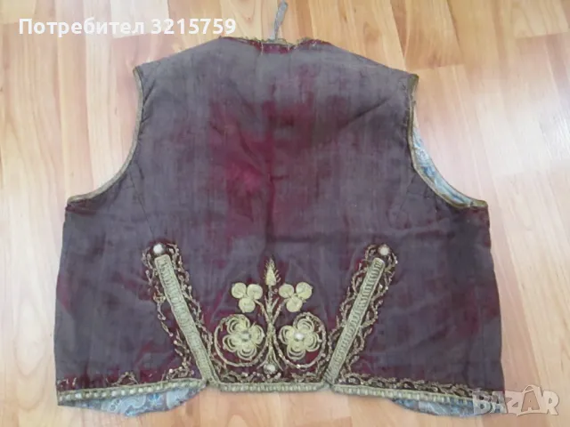 Старо елече за носия -златна сърма, снимка 5 - Антикварни и старинни предмети - 49827893