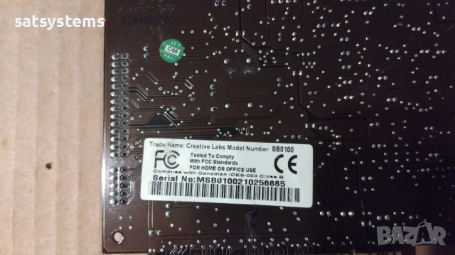 Звукова карта Creative Labs Sound Blaster Live! SB0100 5.1 Channel PCI, снимка 10 - Други - 49418390