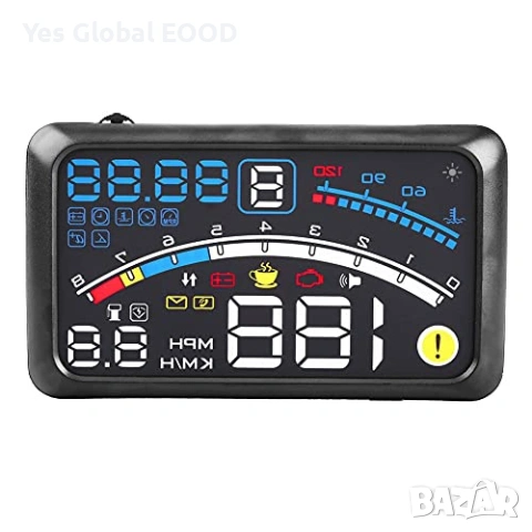 Keenso F4 5.5" HUD дисплей KMH/MPH 12V