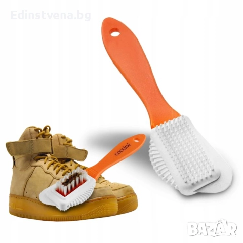 Coccinè 3 в 1 Комбинирана четка с дръжка за почистване и разрошване на велур и набук