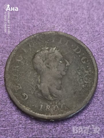 1/2 пени 1806, снимка 1