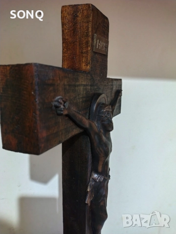 Уникално Старо Разпятие Кръст, снимка 10 - Антикварни и старинни предмети - 52824160