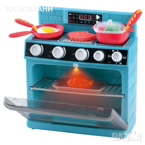 PlayGo Кухня Синя серия със светещи котлони и таймер B/O 3610, снимка 2 - Игри и пъзели - 48067161