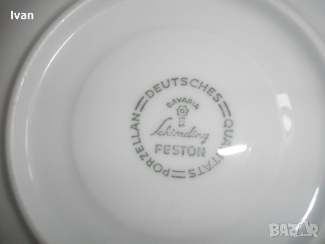 7 бр. Порцеланови Чинии ф150мм-BAVARIA-Стил Барок-Немски-За Чай/Кафе/Десерт, снимка 14 - Чинии - 39848331