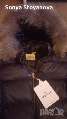 Дамско яке Монклер с яка от лисица, снимка 3 - Якета - 52431455