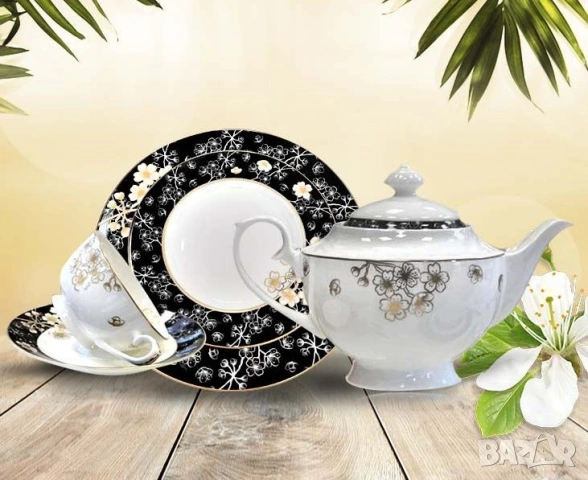 Сервиз за хранене за съдомиялна машина от костен порцелан Y o L i S a, снимка 5 - Сервизи - 53424961