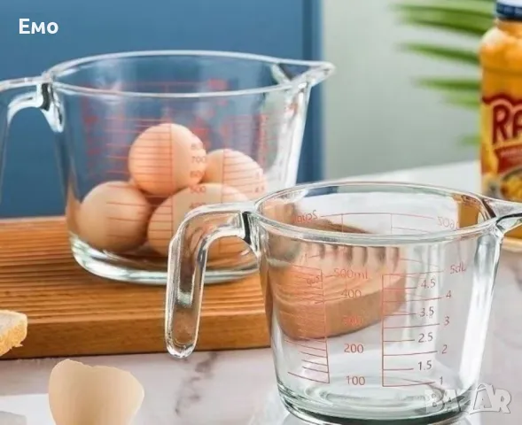 Стъклена кана с дръжка 500мл, снимка 5 - Други - 48286770