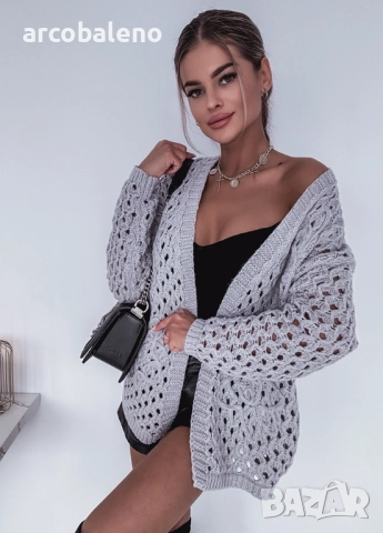 Дамска ажурна жилетка , снимка 5 - Жилетки - 51812990