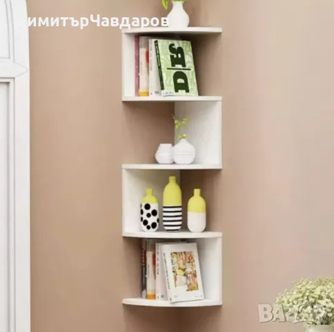 Ъглова етажерка за съхранение с 5 рафта, снимка 6 - Други - 50106679