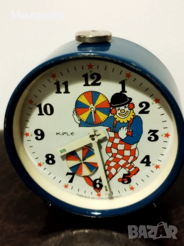 Стар анимиран будилник, настолен часовник, снимка 4 - Антикварни и старинни предмети - 52849541