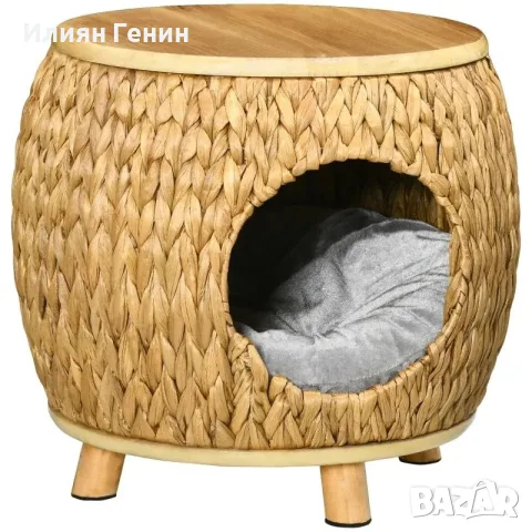 Котешка пещера Pawhut, изработена от воден зюмбюл