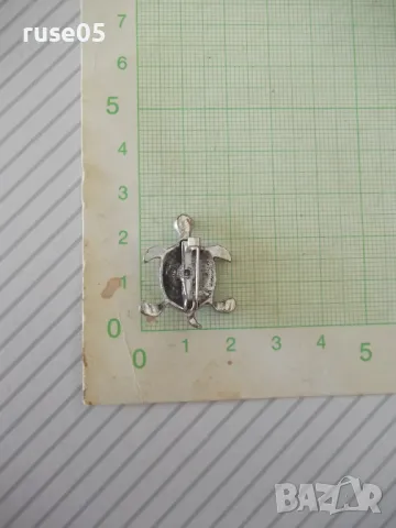 Брошка "Костенурка" с камъни, снимка 5 - Други - 49520663