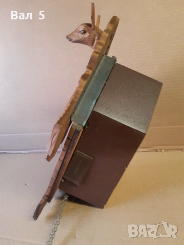 Стенен часовник с кукувица МАЯК - РЯДЪК , ДЪРВЕН, снимка 5 - Антикварни и старинни предмети - 53813719