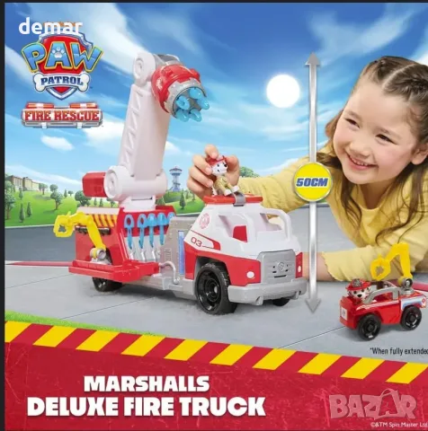 Пожарна кола Paw Patrol с Маршал, светлини и звуци, снимка 2 - Електрически играчки - 55806904