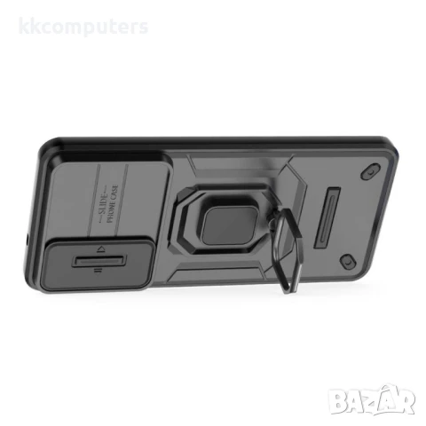 Samsung Galaxy S25 Edge Magnetic Case Lens /Kickstand PC + TPU Удароустойчив Ring Holder Калъф и Про, снимка 2 - Калъфи, кейсове - 51405299