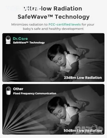 Нов Бебефон с 2-странен звук, 1000 фута обхват и ясна нощна визия, снимка 2 - Бебефони - 50016023