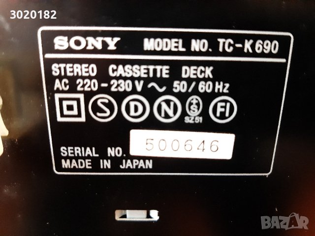 SONY TC-K690 , снимка 5 - Декове - 42715746