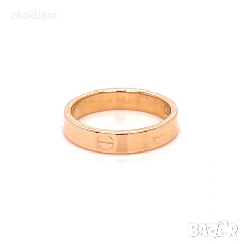 Златен дамски пръстен Cartier 1,12гр. размер:52 14кр. проба:585 модел:37752-4, снимка 3 - Пръстени - 53861380