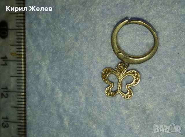 ЕФИРНА СРЕБЪРНА БЕЛ ЕПОК СТИЛ ОБЕЦА СРЕБРО 925 със СРЕБЪРНА ВИСУЛКА - ПЕПЕРУДКА 40171, снимка 5 - Обеци - 42425360