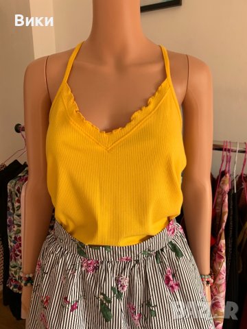 Жълт потник в размер Л