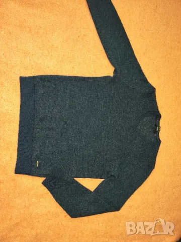 Hugo Boss оригинална мъжка блуза с дълъг ръкав, 100% мериносова вълна, размер L /S, снимка 10 - Блузи - 47545312