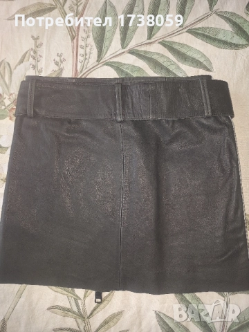 дамска пола от естествена кожа., снимка 2 - Поли - 51876567