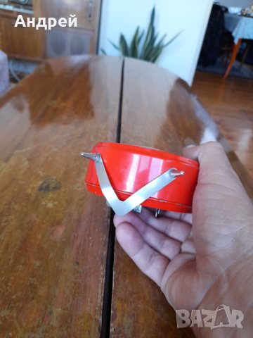 Стар часовник,будилник Mera Poltik #4, снимка 6 - Антикварни и старинни предмети - 42077677