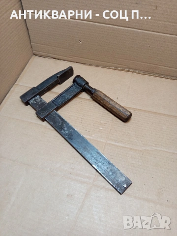 Стара Немска Масивна Дърводелска Стяга. НОМЕР 1652., снимка 3 - Антикварни и старинни предмети - 53750037