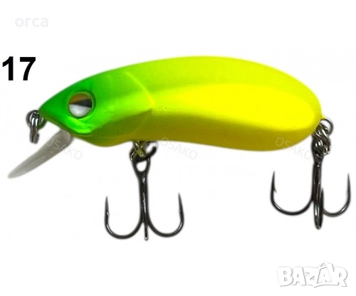 Воблер OSAKO CC35 Floating 35 mm – повърхностен воблер за хищници, снимка 17 - Такъми - 51888043