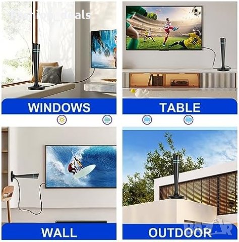 Нова ТВ антена приемник 4K 1080P HDTV Дом Телевизор, снимка 6 - Други стоки за дома - 41935167