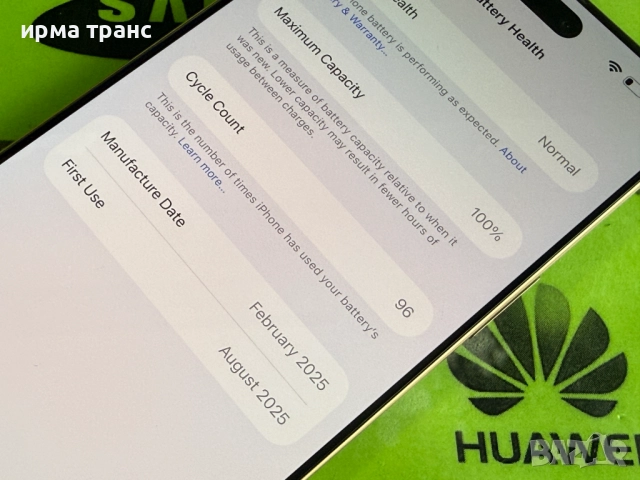 iPhone 16 Pro  Max 256gb Desert 100% батерия.ESIM, снимка 3 - Apple iPhone - 52835133