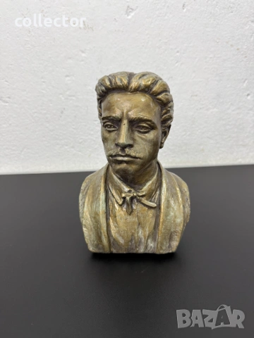 Бронзиран бюст на Васил Левски. №7823, снимка 8 - Колекции - 53069236