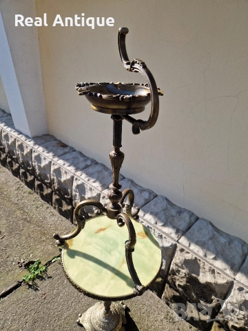 Уникален антикварен френски бронзов подов пепелник , снимка 6 - Други ценни предмети - 52803950