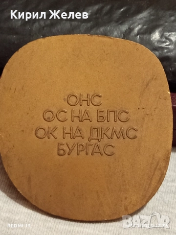 Плакет ПЪРВЕНЕЦ на ПЕТИЛЕТКА за КОЛЕКЦИЯ 22506, снимка 4 - Антикварни и старинни предмети - 52201236