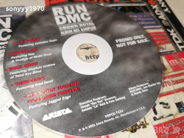 RUN DMC-ORIGINAL CD 0203261835, снимка 5 - CD дискове - 53684398