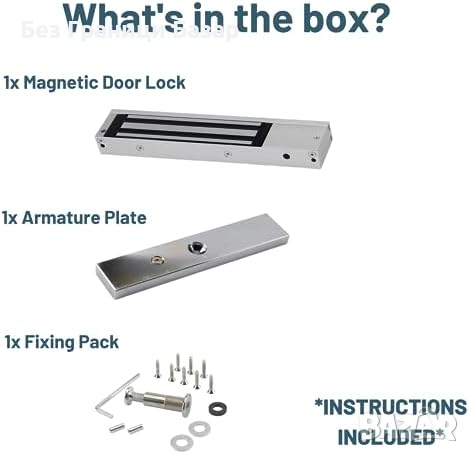 Нова SecureMyDoor Maglock - Професионална Електромагнитна Брава 272кг, снимка 8 - Други стоки за дома - 44582284