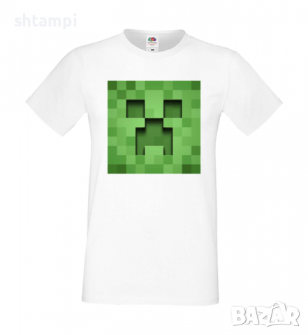 Мъжка тениска Creeper Face 3,майнкрафт,Minecraft,Игра,Забавление,подарък,Изненада,Рожден Ден., снимка 18 - Тениски - 36492795