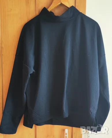 👗 Бежов панталон + черна блуза с паднало рамо – дамски комплект;2XL–4XL, снимка 8 - Панталони - 49457592