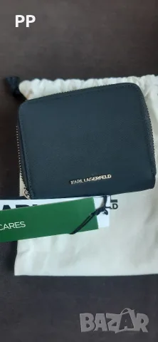 Черно портмоне Karl Lagerfeld, снимка 3 - Портфейли, портмонета - 55990629