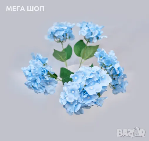 Луксозни букети от изкуствени хортензии – елегантна украса без грижи, снимка 9 - Изкуствени цветя - 50346536