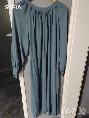 H&M рокля макси XL гълъбово синьо, снимка 1 - Рокли - 41553224