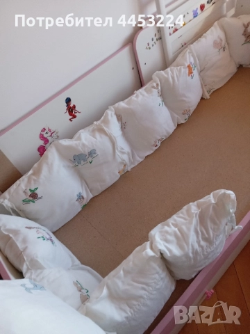 Обиколници за детски легла,матрак от алое вера и чаршафчета, снимка 6 - Спално бельо и завивки - 51496097