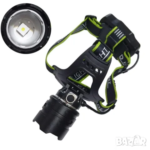Акумулаторен LED челник с zoom функция, снимка 2 - Аксесоари и консумативи - 55865274