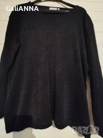 ТУНИКА КАДИФЕ С ЛЕК БЛЕСТЯЩ ЕФЕКТ 3XL-4XL, снимка 2 - Туники - 48572149