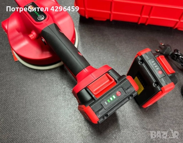 Виброчук / Вендуза за голямоформатни плочки, SHIJING 9392, 2x2Ah, 166 мм, снимка 8 - Други инструменти - 52397596