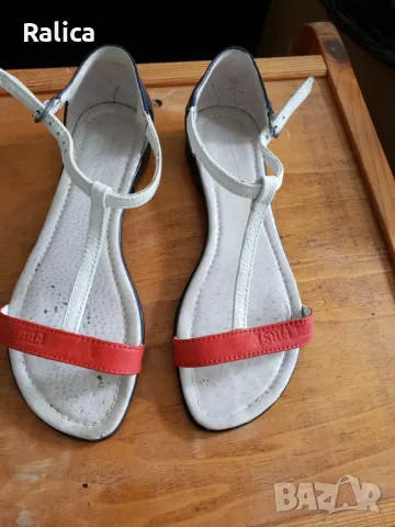 Сандали естествена кожа с тънки каишки, снимка 3 - Сандали - 47379899